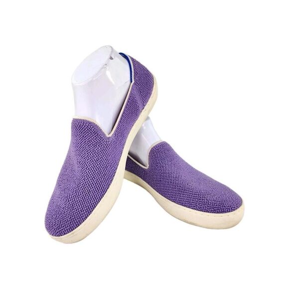 Rothy's Purple Original Slip-On Sneakers US 10 Womens Amethyst Terry Shoes